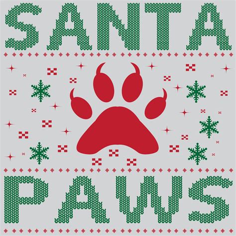 Santa paws. vector file 11492397 Vector Art at Vecteezy