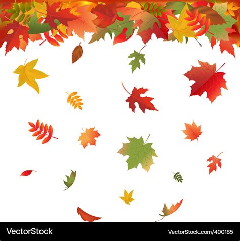 Falling leaves Royalty Free Vector Image - VectorStock