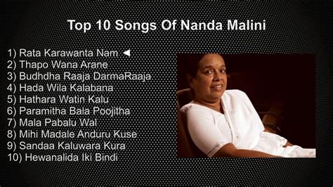 Nanda Malini Top 10 Songs Collection - YouTube