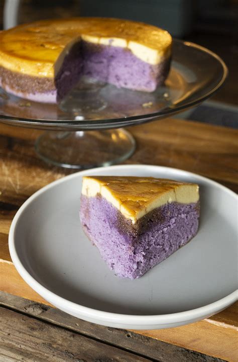 No Bake Ube Leche Flan Cake Recipe/The Skinny Pot