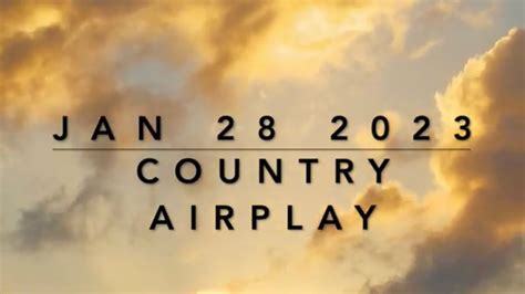 Billboard Top 60 Country Airplay (Jan 28, 2023) - YouTube