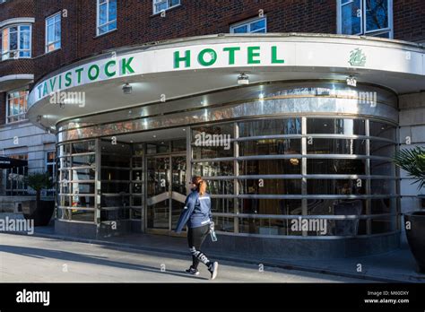 Entrance to the Tavistock Hotel, Tavistock Square, Bloomsbury, London ...