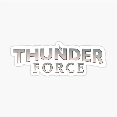 "Thunder Force logo" Sticker for Sale by LilacFrost | Redbubble