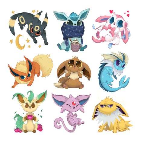 Eeveelutions by doingwell on DeviantArt