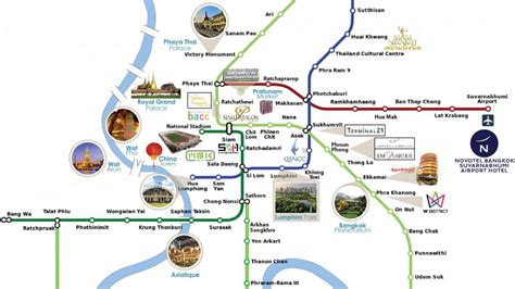 Suvarnabhumi airport rail link map - Suvarnabhumi airport link map (Thailand)