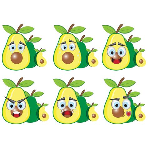 vector emoji and ilustration avocado on white background 20928787 Vector Art at Vecteezy