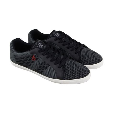 Original Penguin - Original Penguin Owen Mens Black Textile Lace Up ...