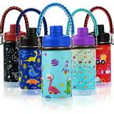 WEREWOLVES 14 oz Kids Water Bottle with Leakproof Spout Lid, Paracord Handle & Boot, Insulated ...