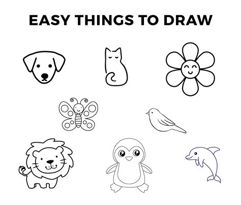 Easy Things to Draw (Drawing Ideas When You’re Bored) – CreativeBooster