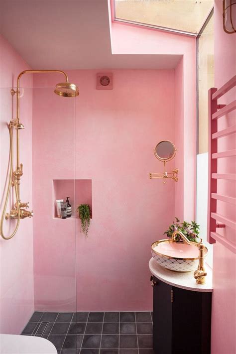 Pink House Interior, Bathroom Interior Design, Luxury Bathroom, Modern Bathroom, Interior ...