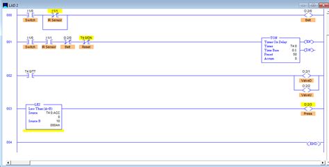 ladder - TLP LogixPro PLC Simulator - Electrical Engineering Stack Exchange