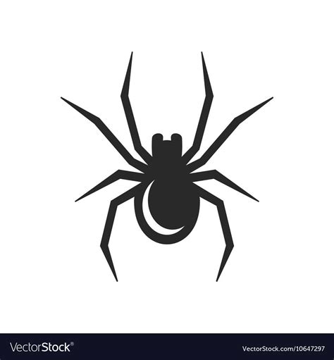 Black Spider Icon Royalty Free Vector Image - VectorStock , #ad, #Icon, #Royalty, #Black, # ...