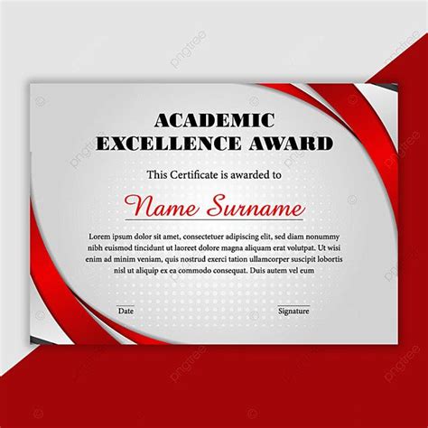 Academic Excellence Award Certificate Template Template Download on ...