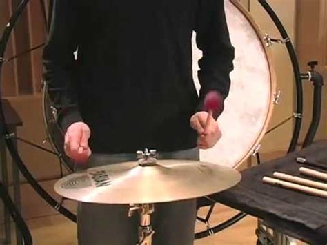 Suspended Cymbal 1: Selection and Techniques / Vic Firth Percussion 101 - YouTube