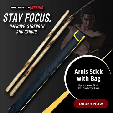 Arnis Stick Pair with Bag | Shopee Philippines