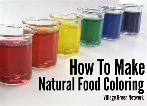 How To Make Natural Food Coloring | Natural food coloring, Organic homemade, Natural food