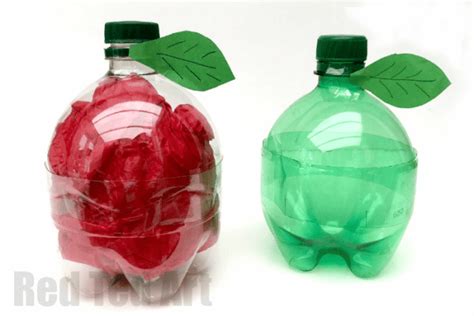 DIY Plastic Bottle Apple - Back to School or Teacher's Gifts