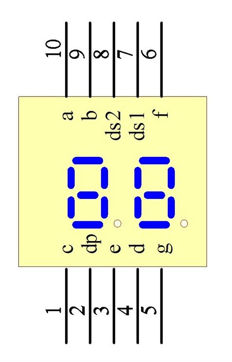 7 Segment 2 Digit and 10 pins Counter 00-99 with Arduino UNO - E-DIYs