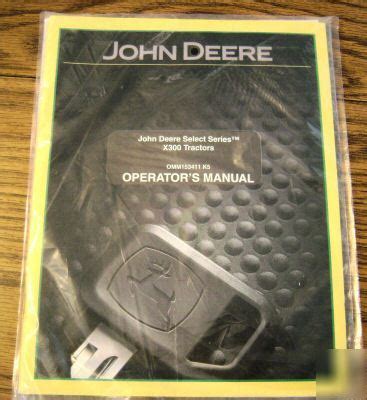 John Deere X300 Manual