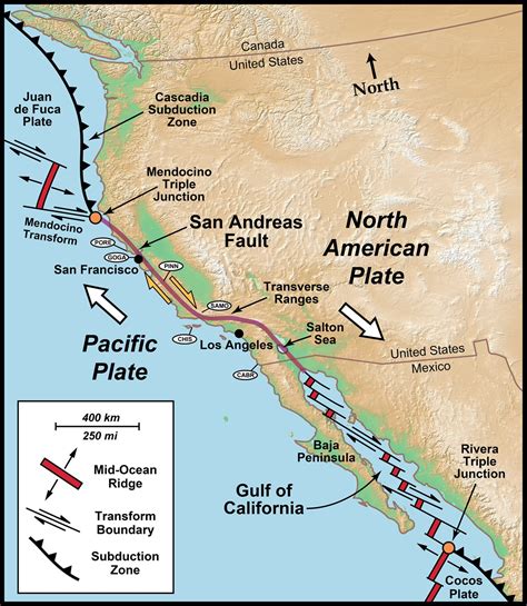 Transform Plate Boundaries - Geology (U.S. National Park Service)