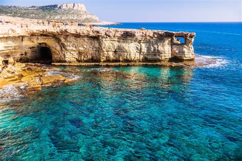 Cape Greco Lighthouse. Famagusta District, Cyprus Stock Image - Image of light, destination ...