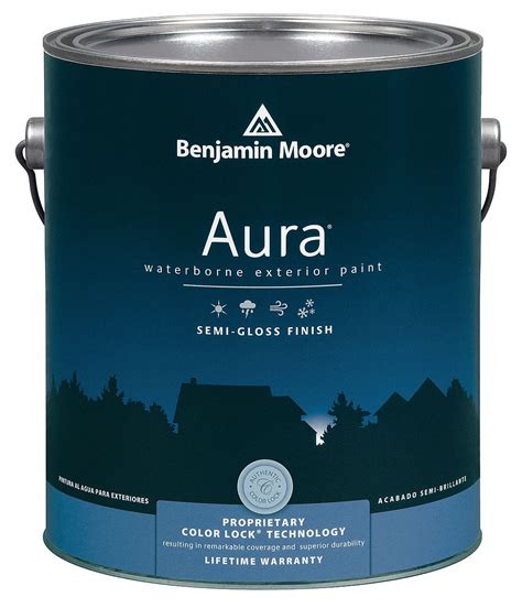 BENJAMIN MOORE Semi-Gloss Exterior Paint Base, White Wisp, 1 gal - 18N981|06321X001OC54 - Grainger