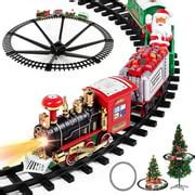 Buy Electric Train Set for Kids, Battery-Powered Train Toys with Light & Sound, Railway Kits w ...