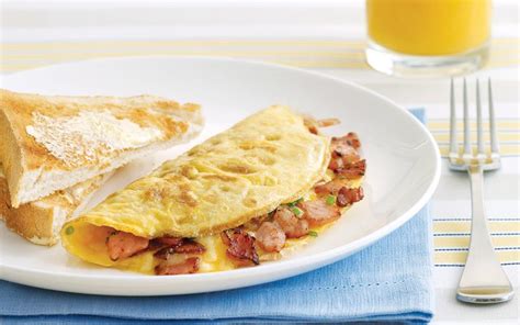 Bacon and cheese omelette recipe | FOOD TO LOVE