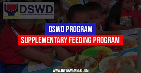 DSWD Supplementary Feeding Program for Filipino Children - OWWA Member