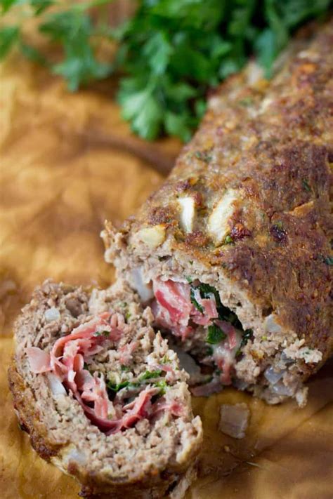 Meatloaf Brasciole Recipe - Italian Stuffed Meatloaf (Italian Stuffed ...