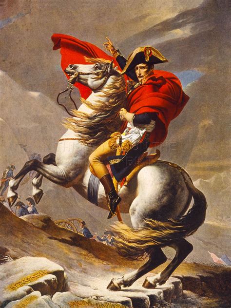 PRINT PAINTING NAPOLEON BONAPARTE EMPEROR FRANCE ALPS ST BERNARD HORSE NOFL0957 | eBay