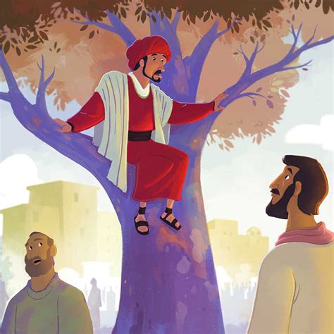 Jesus Ate with Zacchaeus - Children's Bible Activities | Sunday School ...