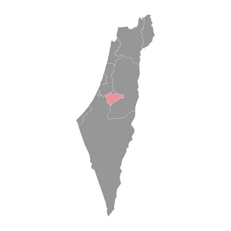 Jerusalem District map, administrative division of Israel. 29622238 ...