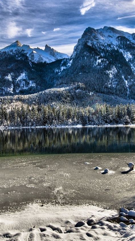 Hintersee winter wallpaper - backiee