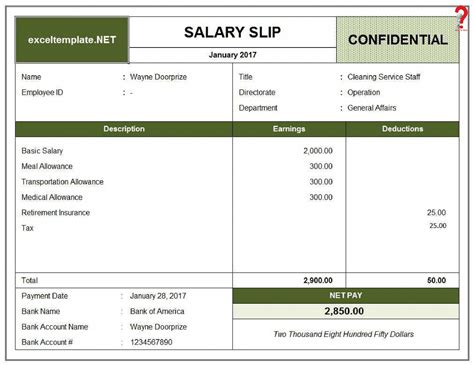 Salary Slip Format In Excel 25000 - IMAGESEE