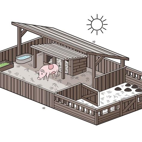 How to Set up a Pig Pen | Pig farming, Raising pigs, Pig house