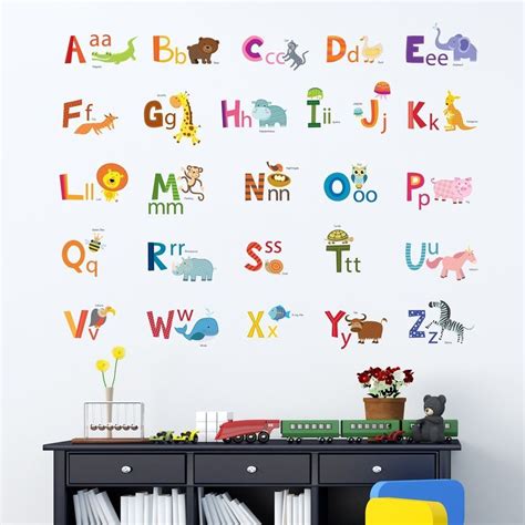 Huge Alphabet ABC Tree Wall Stickers Art Decal Educational Kids Learning Nursery | eBay ...