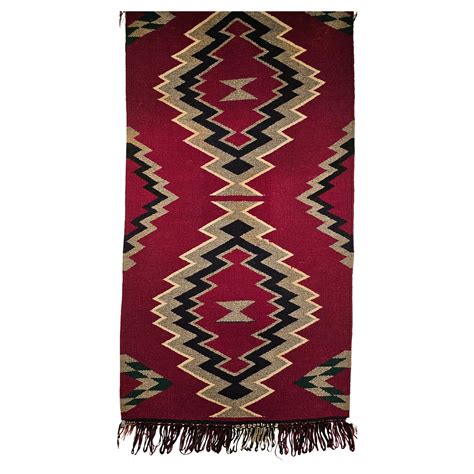 Vintage Navajo Rug in Storm Pattern in Maroon, Black, Gray, Ivory ...