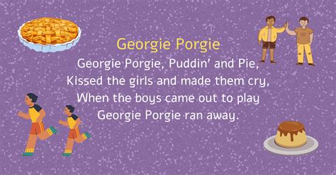 Georgie Porgie Printable Lyrics, Origins, and Video