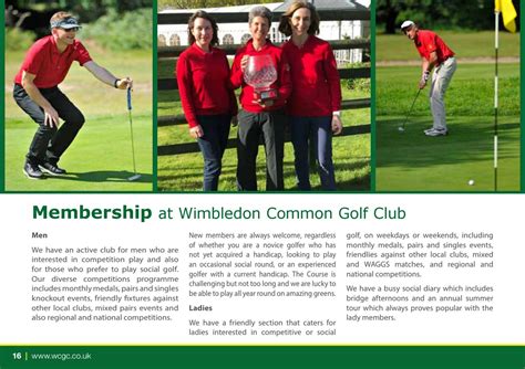 Wimbledon Common Golf Club Official Brochure 2021 - 2022 by Ludis - Issuu