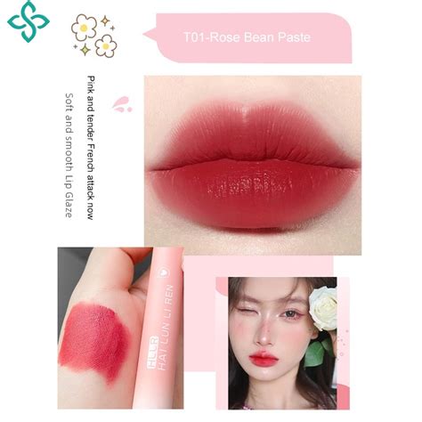 Lip Glaze Lipstick Matte Velvet Matte Texture Makeup BY | Shopee Philippines
