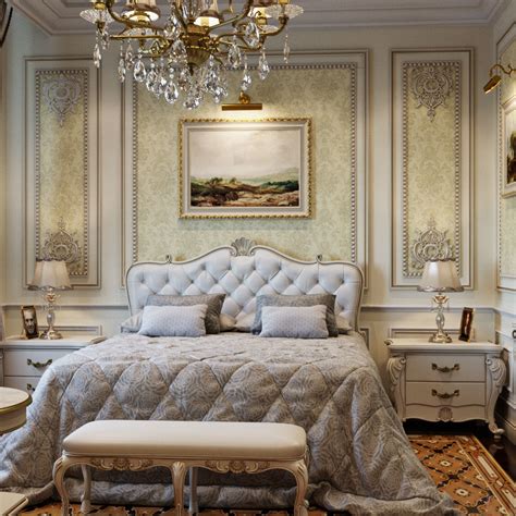 Classic style bedroom | CGTrader