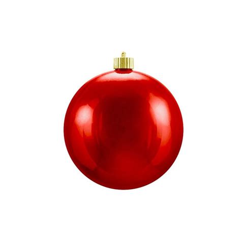 Shiny Christmas Ornaments, Red