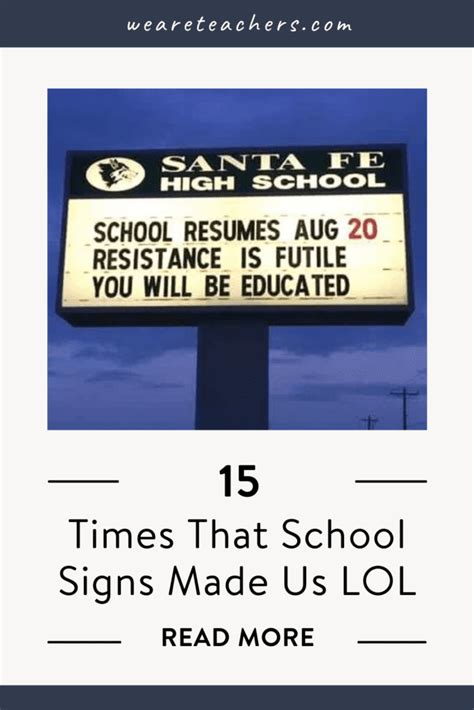 15 Funny School Signs To Make You Laugh - We Are Teachers