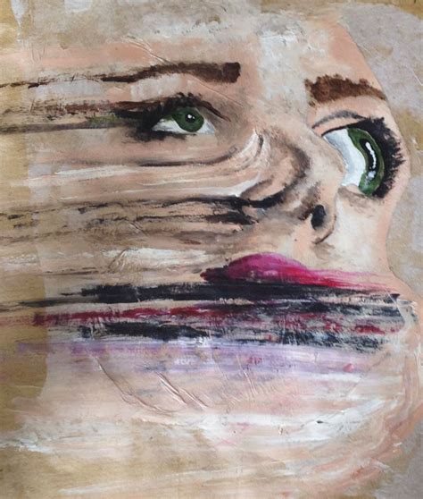 DISTORTED FACE Art Print by Madeleine Brown - X-Small | Distortion art ...