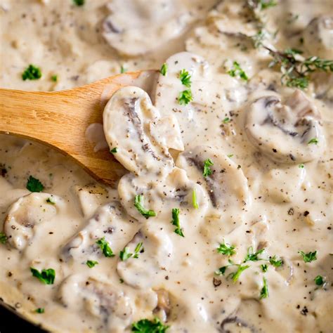 Creamy Mushroom Sauce - Nicky's Kitchen Sanctuary