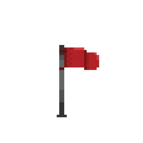 red flag with pole in pixel art style 22608741 Vector Art at Vecteezy