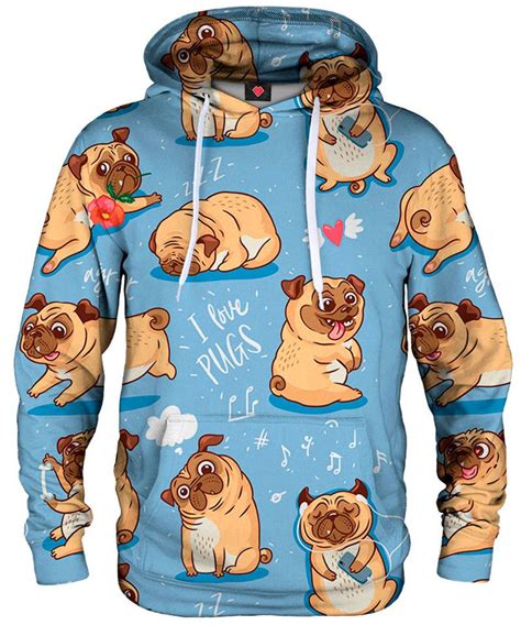 I LOVE PUGS Hoodie - Live Heroes Official Store | Hoodies, Unisex ...