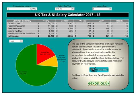 Uk Tax Calculator Excel Spreadsheet 2018 — db-excel.com