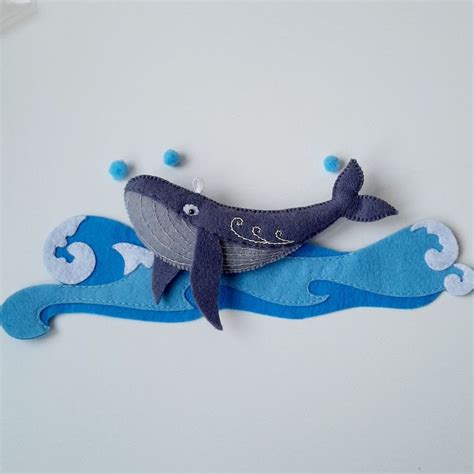 Whale. PDF Whale. Felt Garland. Sea Life. Bored at Home. PDF Pattern. Sea Animal. Instant ...